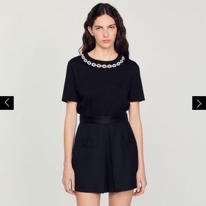 Sandro Hugo Black Shorts  (SFPSH00176)